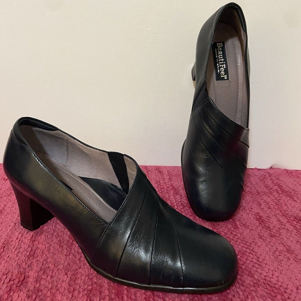 BeautiFeel Anne Leather Pumps Heels Black Size EU 39 US Size 8